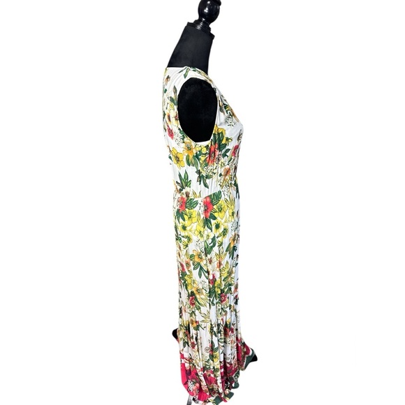ECI New York White Floral Sleeveless Maxi Dress Size S - Picture 4 of 9